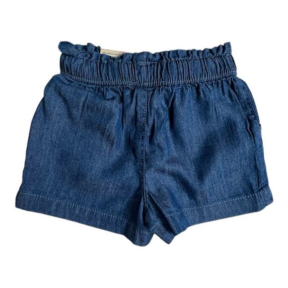 Garanimals Size 0 - 3 Months Baby Girls 2pcs Denim shorts shirt Rainbow Sun Set - Picture 6 of 10